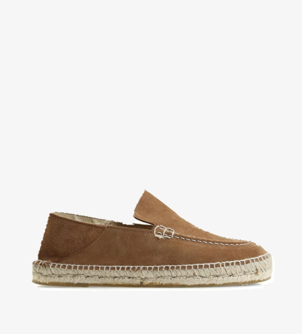 Manebi Hamptons Kahverengi Erkek Süet Espadril model görseli