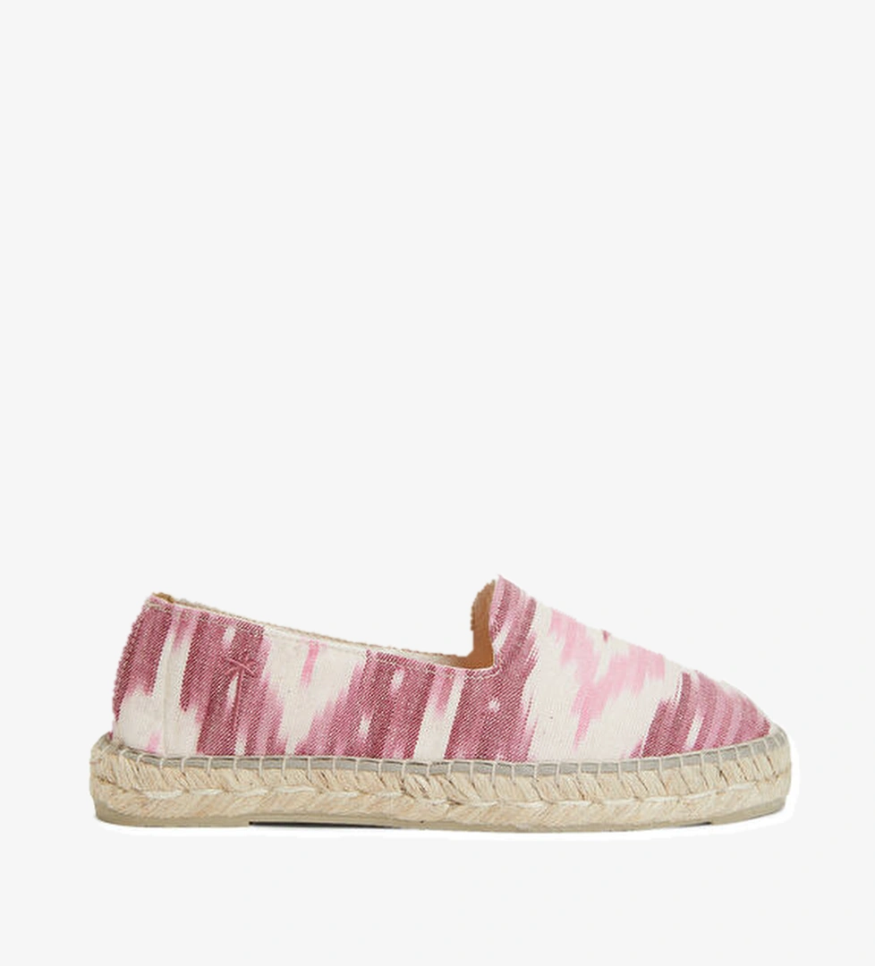 Manebi Pembe Beyaz Desenli Kadın Espadril model görseli