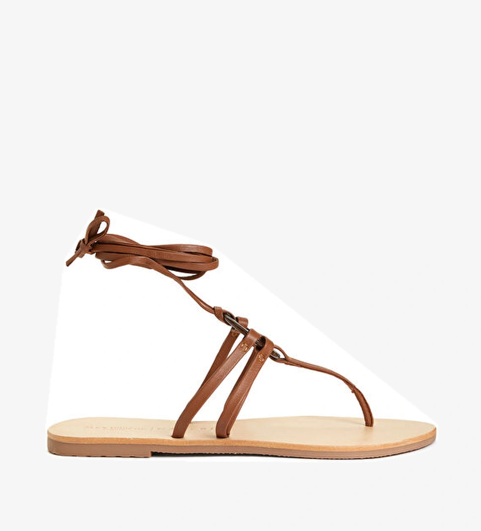 Manebi Taba Kadın Deri Sandalet model görseli