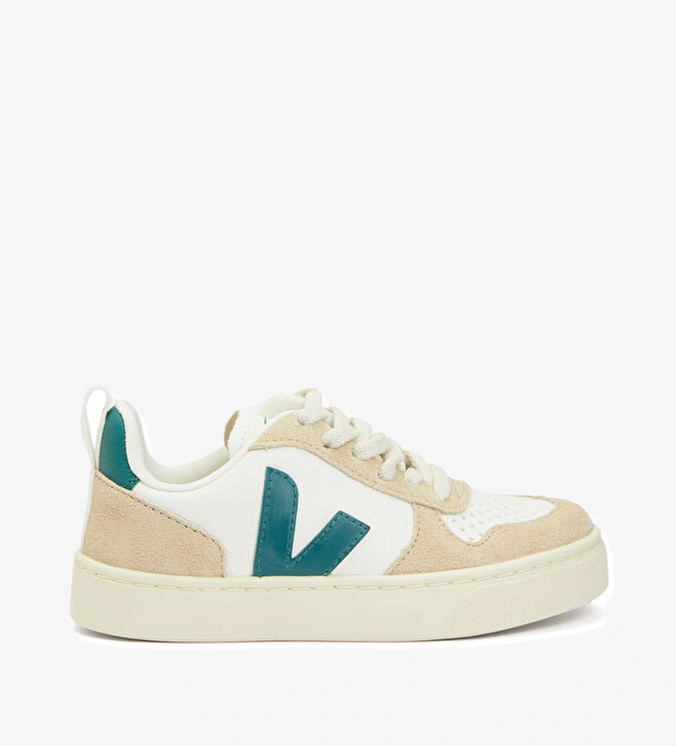 Small V-10 Laces Beyaz Deri Unisex Çocuk Sneaker - Görsel 1