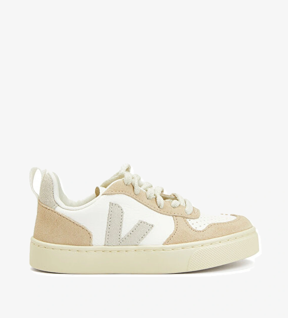 Veja Small V-10 Laces Beyaz Deri Unisex Çocuk Sneaker model görseli