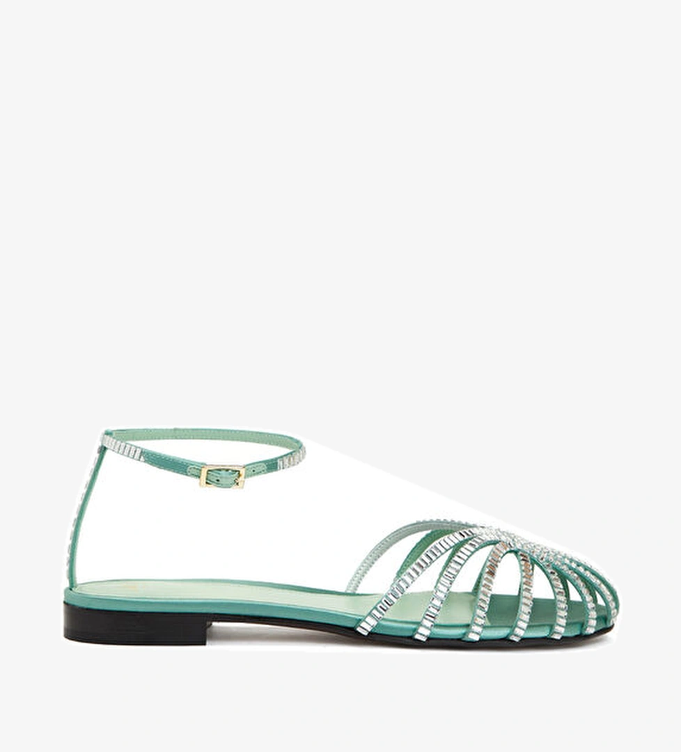 Turkuaz Geometrik Bantlı Babet