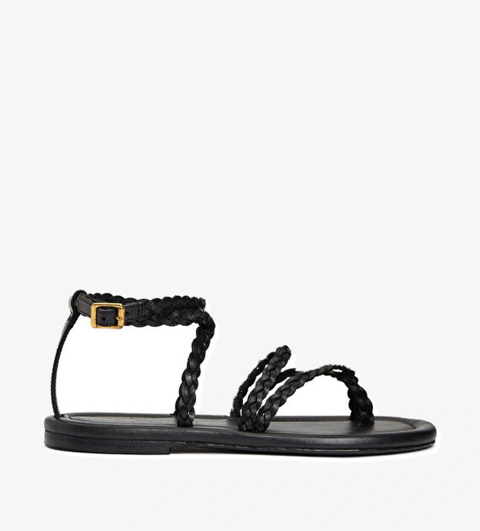 Golden Goose Penelope Siyah Kadın Deri Terlik model görseli