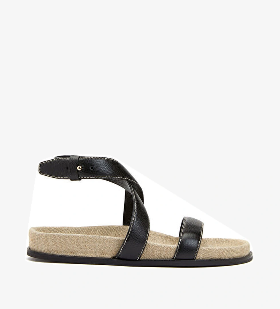 Toteme Siyah Kadın Deri Sandalet model görseli