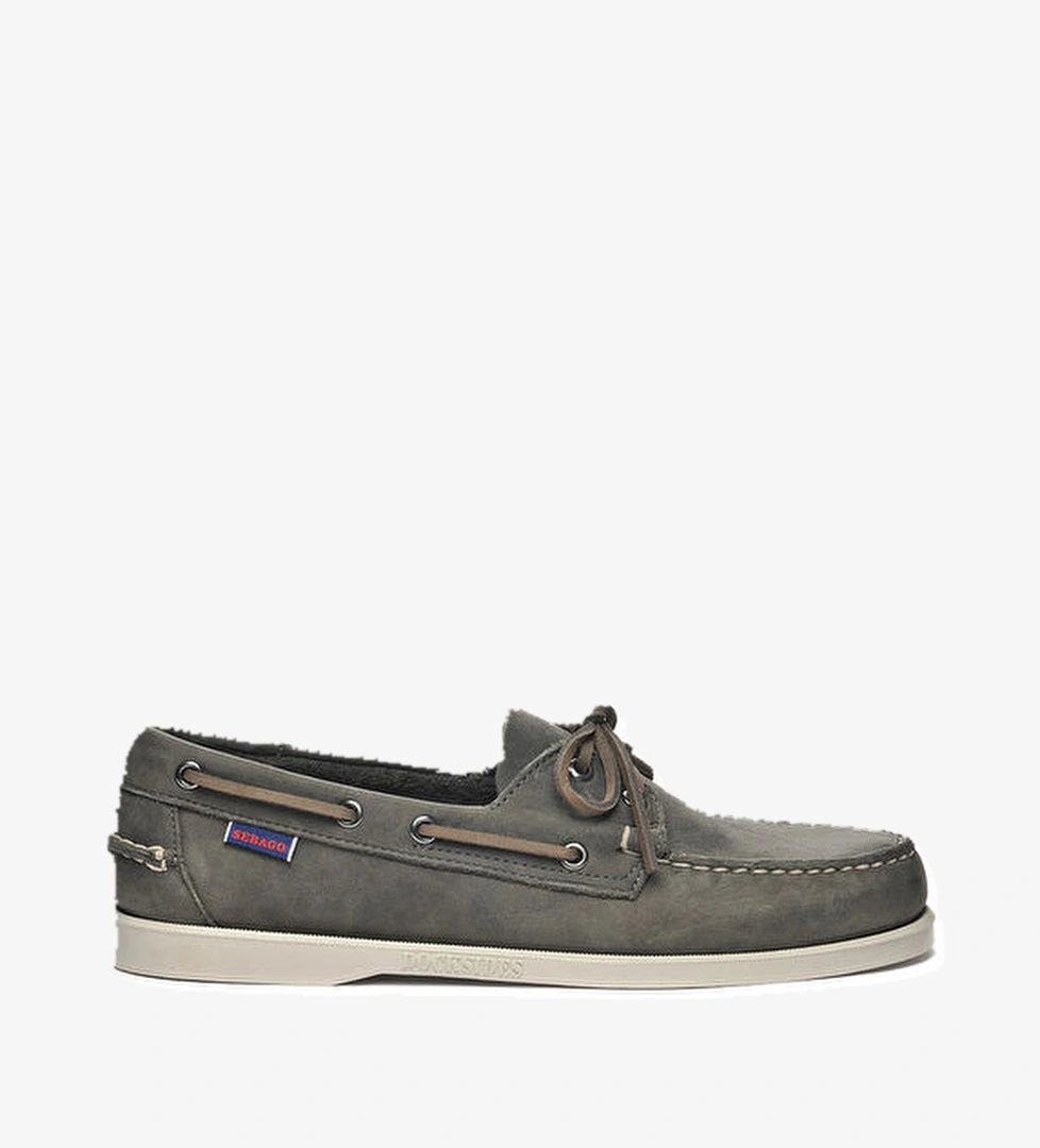 Sebago Docksides Portland Crazy Gri Erkek Süet Sneaker model görseli