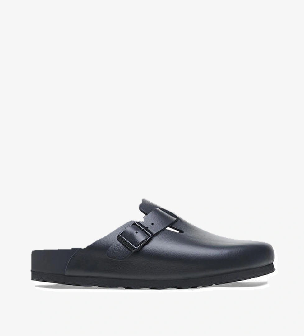 Boston EXQ Siyah Kadın Deri Terlik - Görsel 1