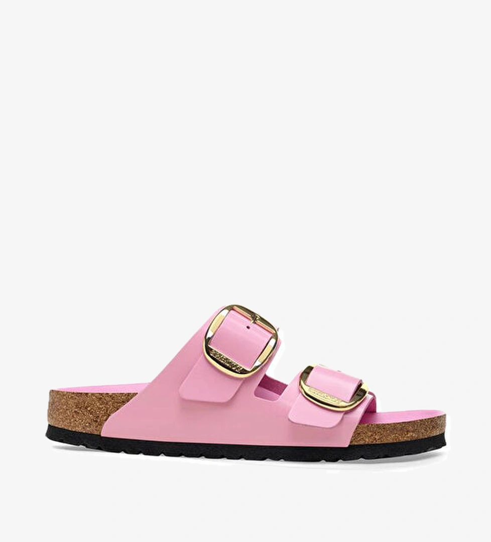 Birkenstock Arizona Big Buckle Pembe Kadın Deri Terlik model görseli
