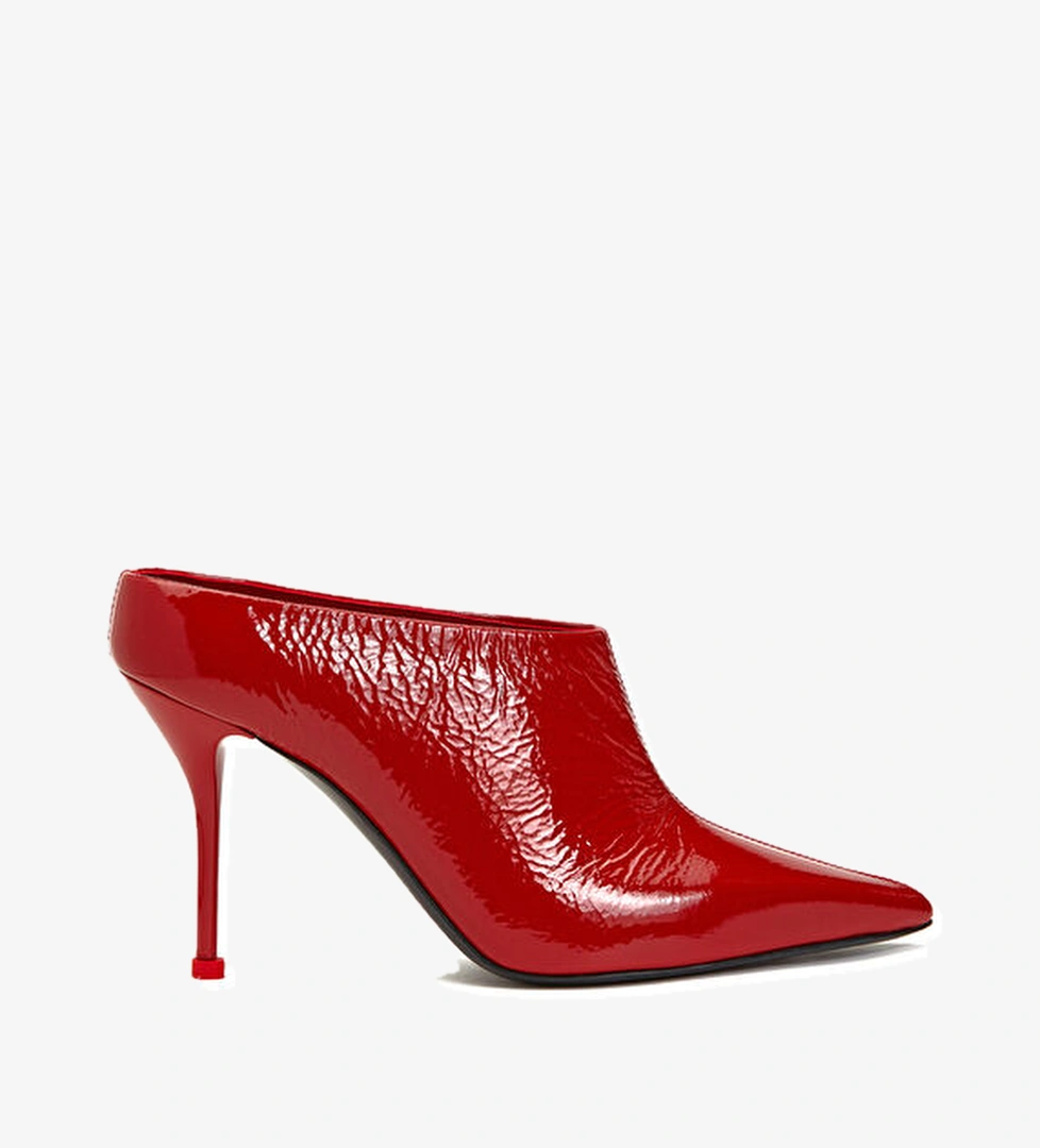 Mcqueen Kırmızı Kadın Deri Terlik model görseli