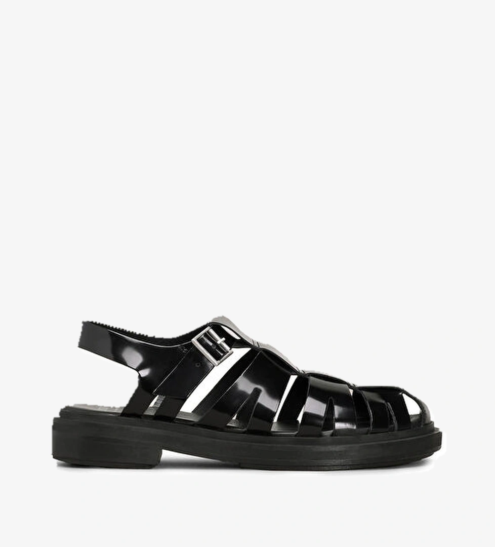 Ami Paris Siyah Bantlı Kadın Deri Sandalet model görseli