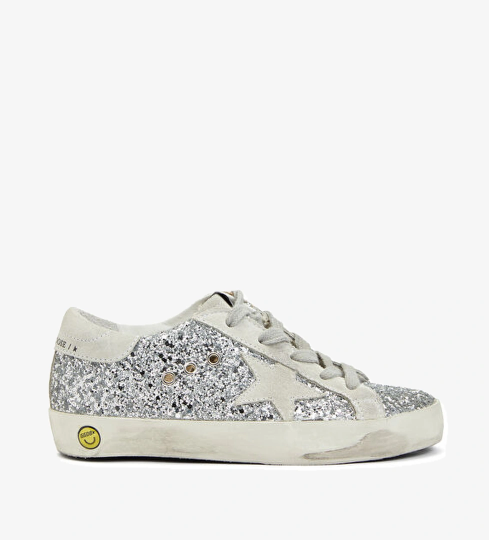 Golden Goose Super Star Young Silver Unisex Çocuk Sneaker model görseli