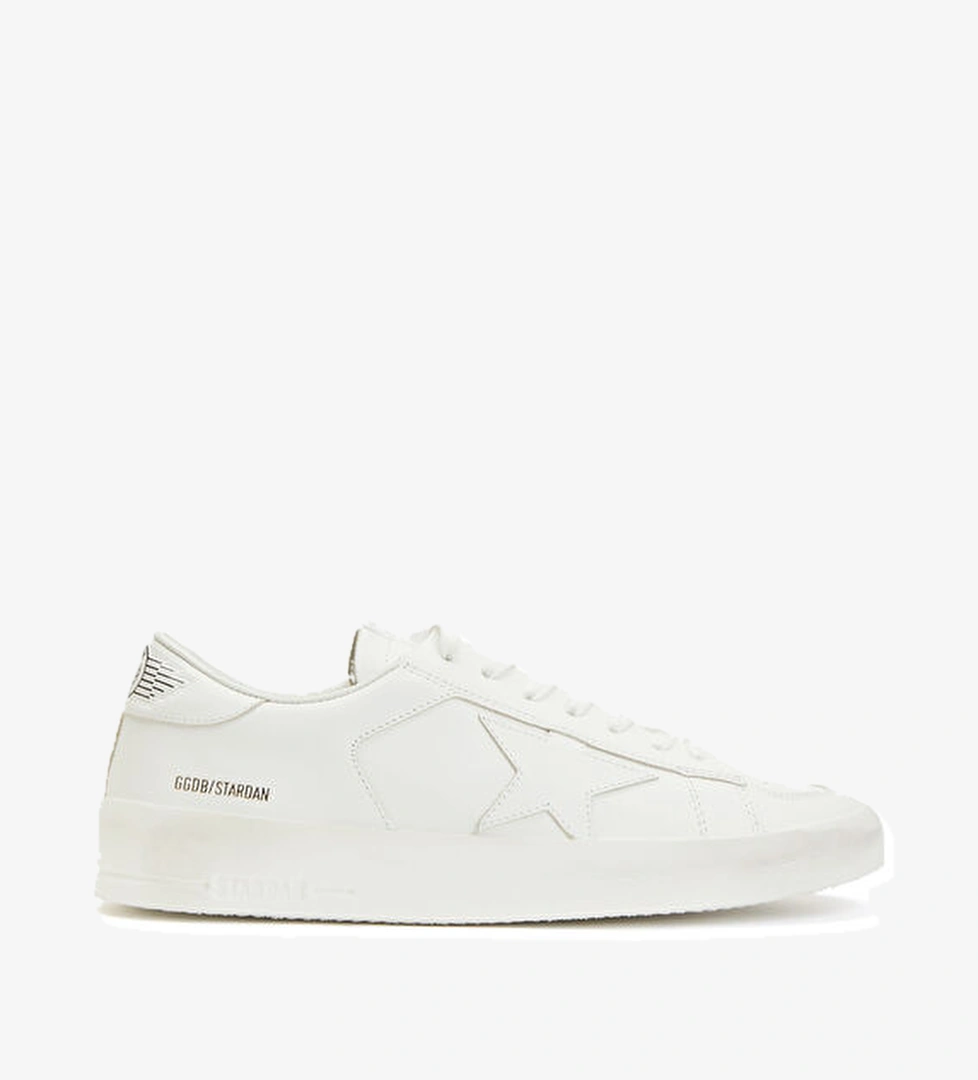 Golden Goose Stardan Beyaz Erkek Deri Sneaker model görseli