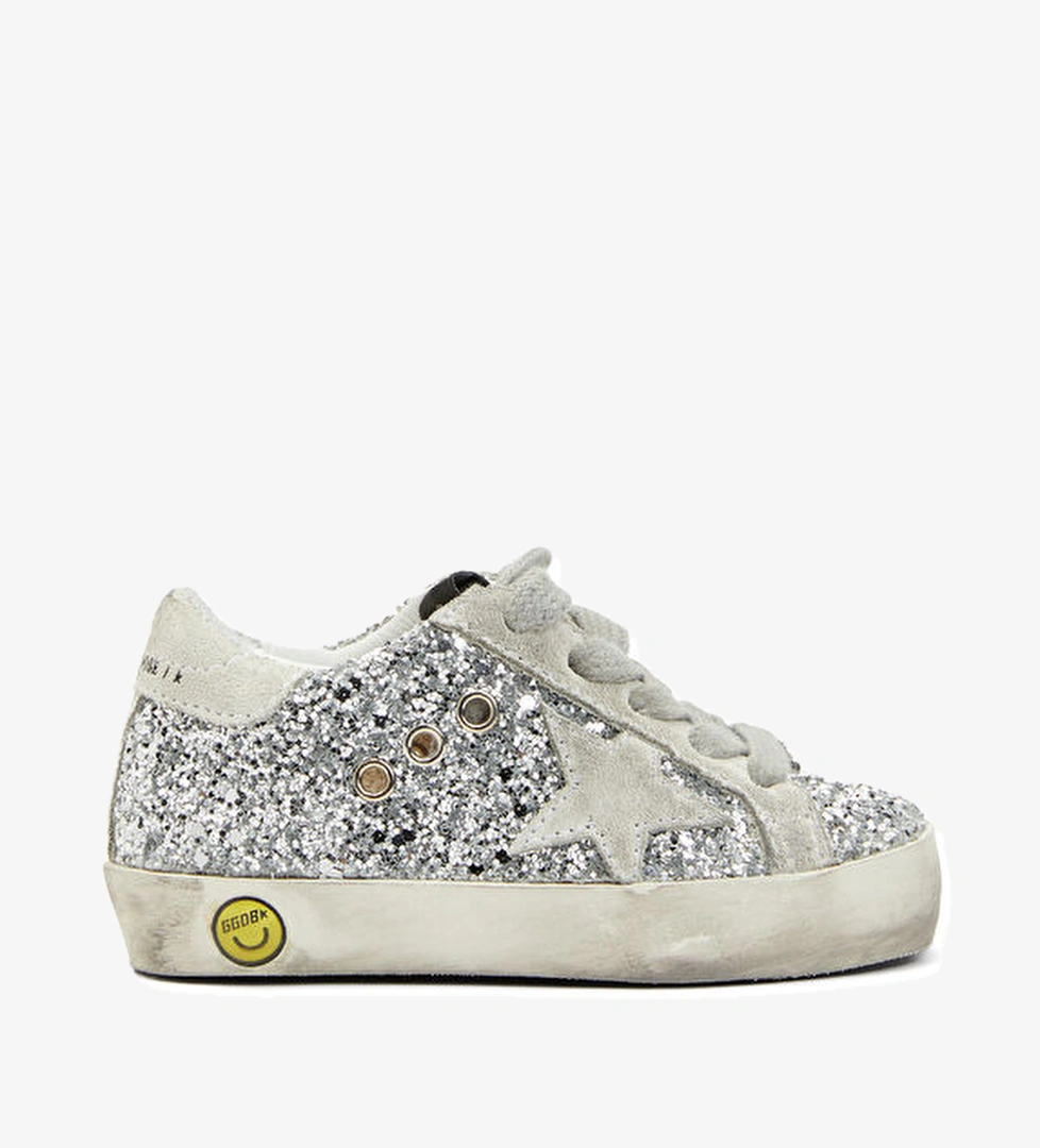 Golden Goose Super Star Silver Unisex Çocuk Sneaker model görseli