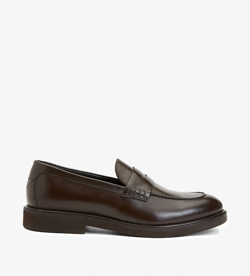 Kahverengi Erkek Deri Ayakkabı - Görsel 1