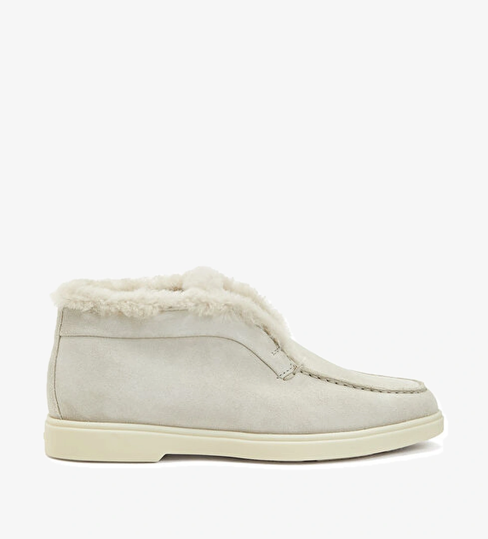 Santoni Bej Kadın Deri Loafer model görseli