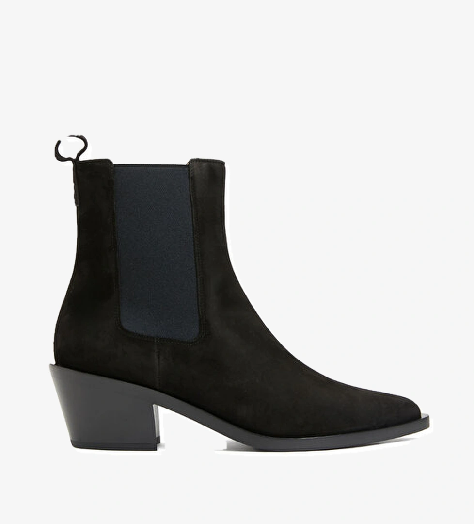 Gianvito Rossi Siyah Kadın Süet Bot model görseli