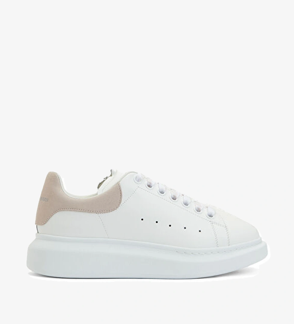 Mcqueen Oversized Pembe Beyaz Kadın Deri Sneaker model görseli