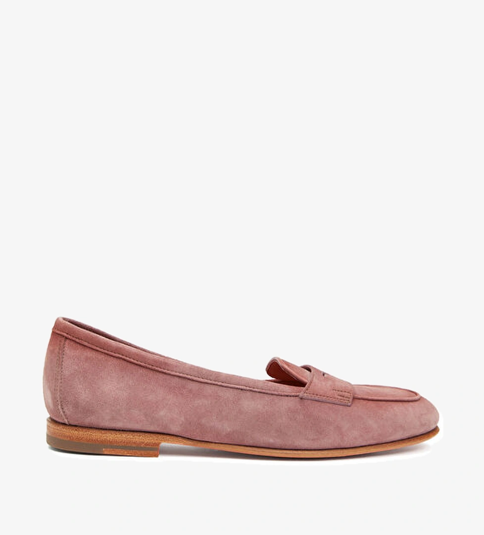 Santoni Pembe Kadın Deri Loafer model görseli