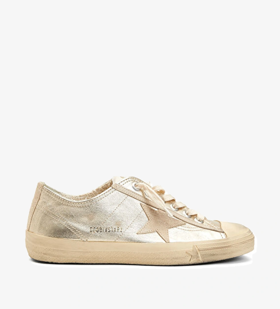 V-Star 2 Gold Kadın Deri Sneaker - Görsel 1