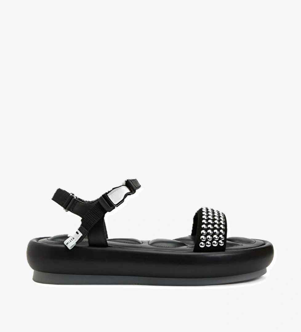 Premiata Siyah Kadın Deri Sandalet model görseli