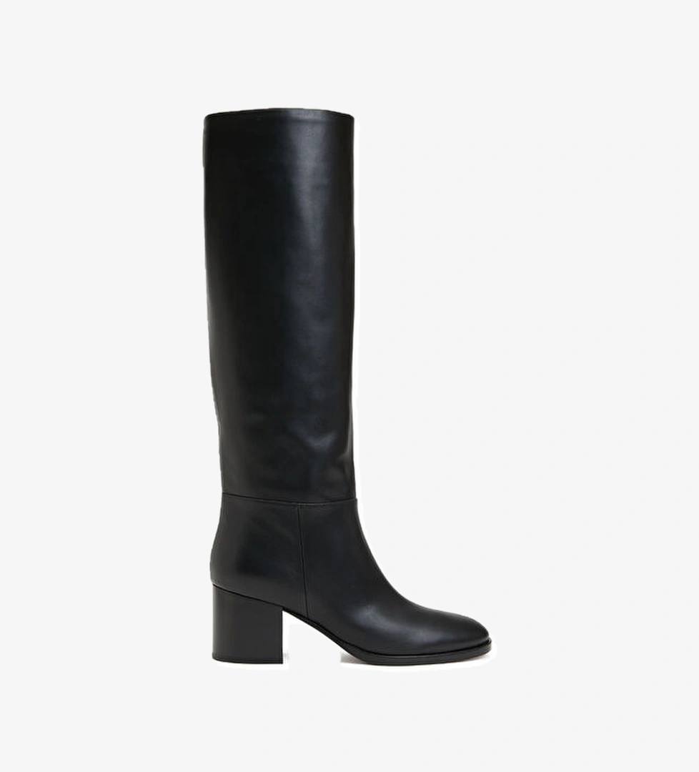 Siyah Kadın Deri Çizme - Görsel 1