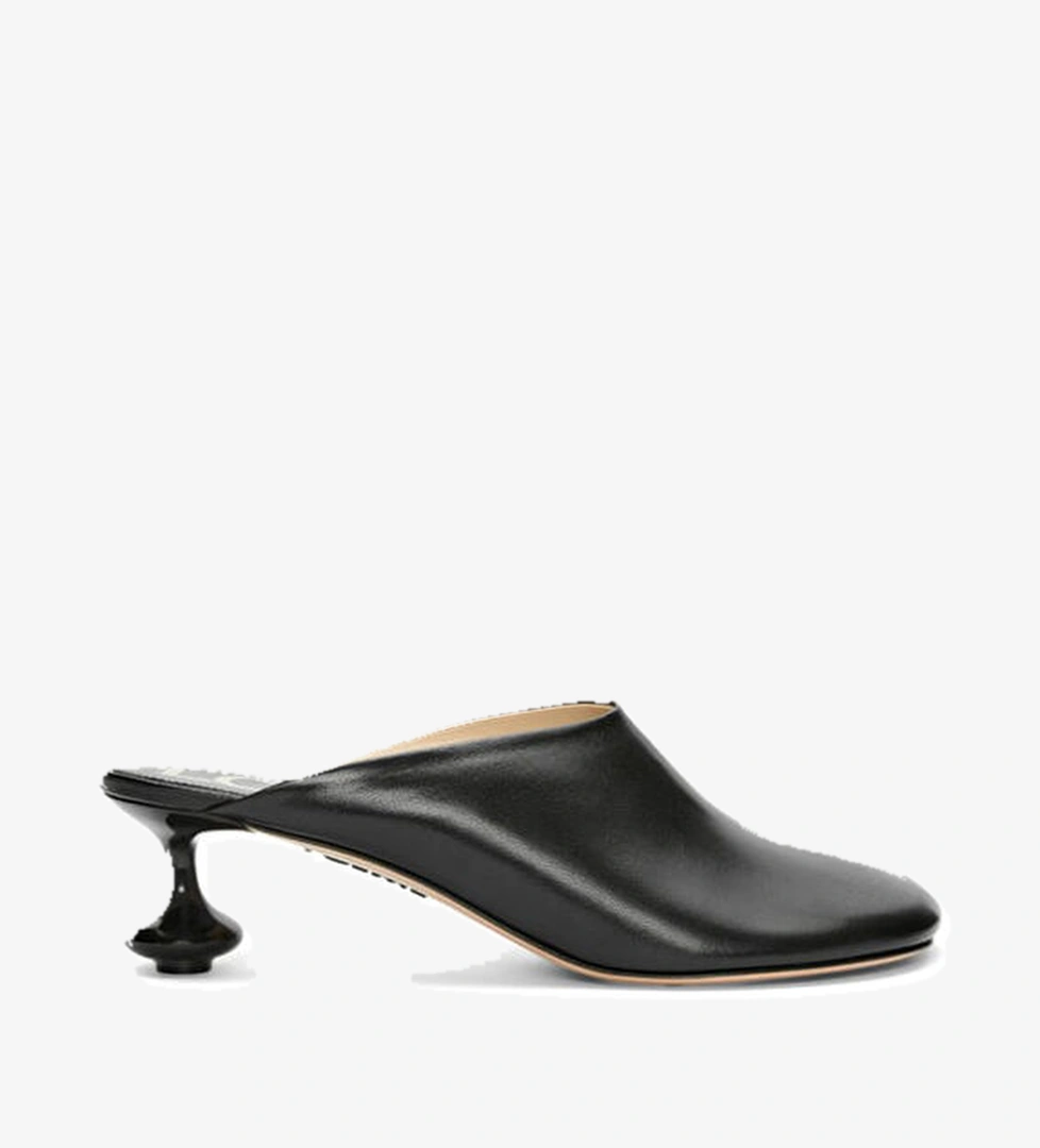 Loewe Toy Siyah Kadın Deri Terlik model görseli