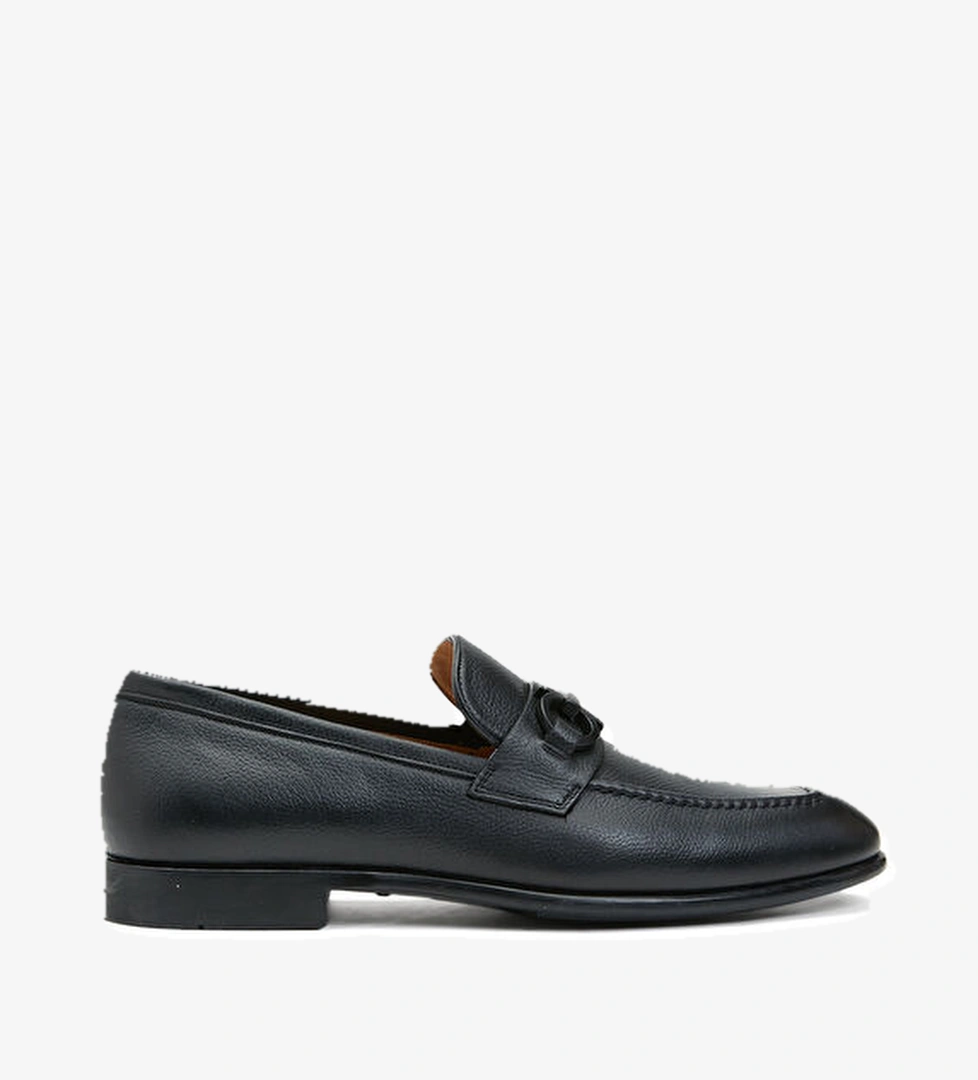 Ferragamo Siyah Erkek Deri Loafer model görseli