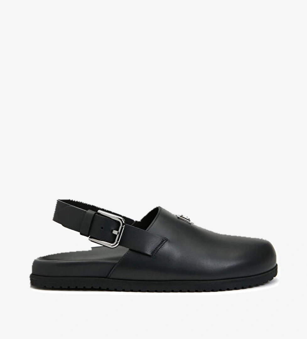 Siyah Erkek Deri Terlik - Görsel 1