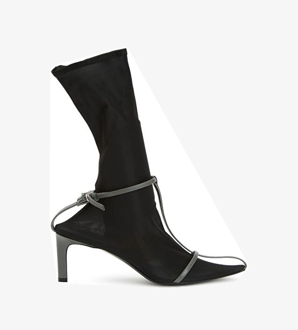 Jil Sander Siyah Gri Kadın Çizme model görseli