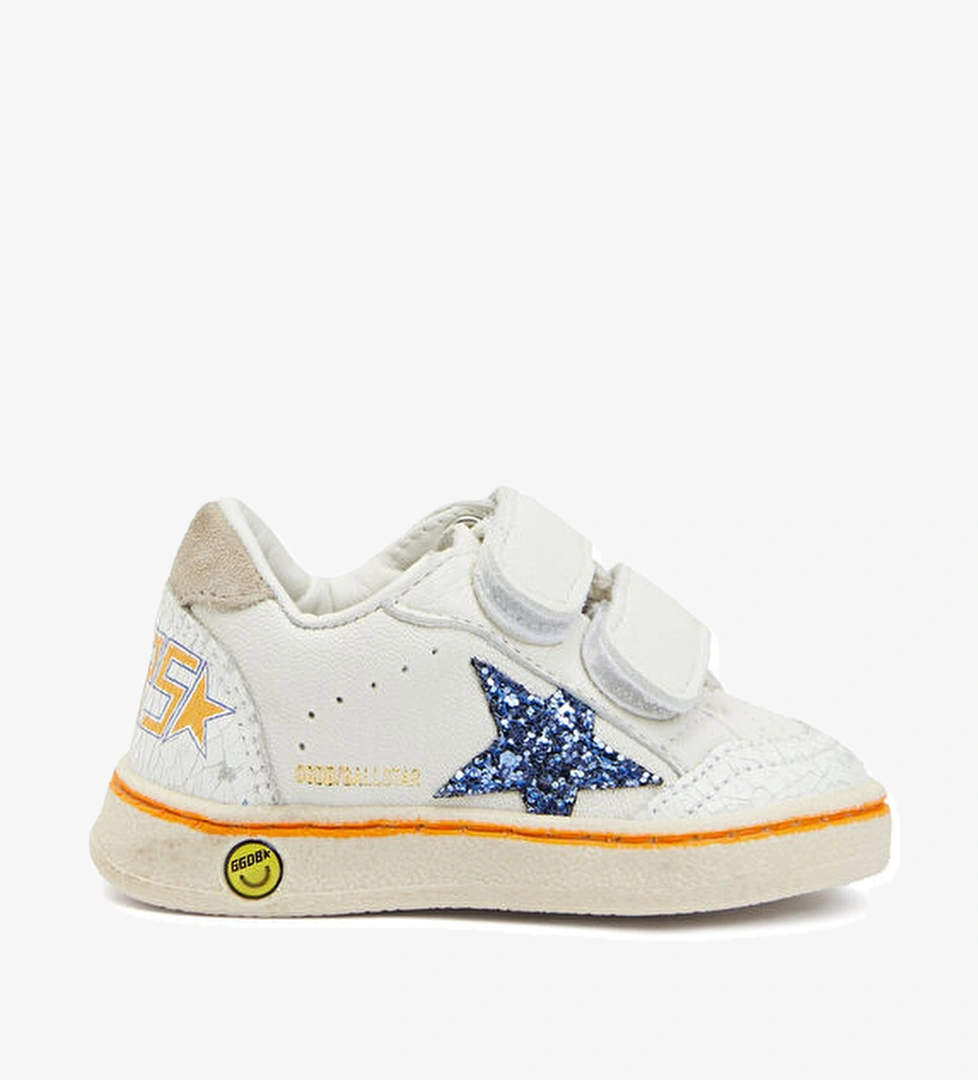 Golden Goose BallStar Mavi Beyaz Erkek Çocuk Deri Sneaker model görseli