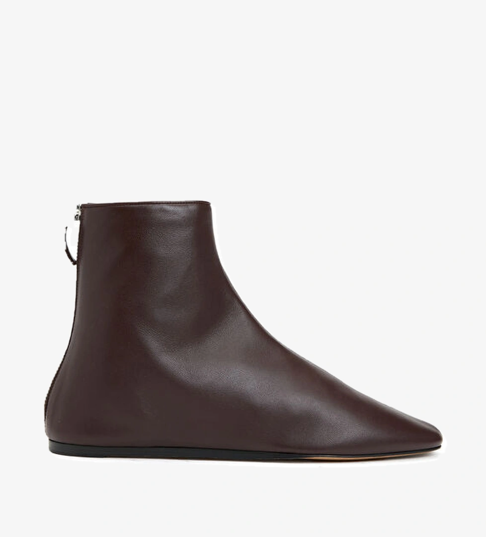 Le Monde Beryl Bordo Kadın Deri Bot model görseli