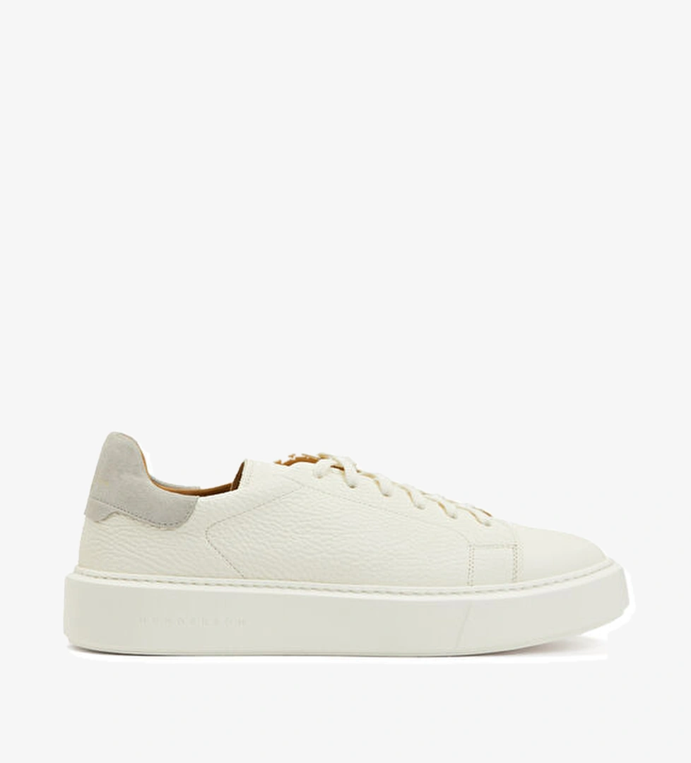 Beyaz Erkek Deri Sneaker - Görsel 1