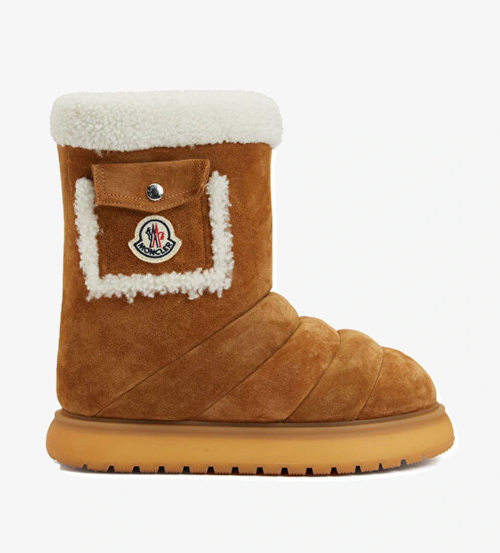 Taba Logolu Kadın Süet Kar Botu - Görsel 1