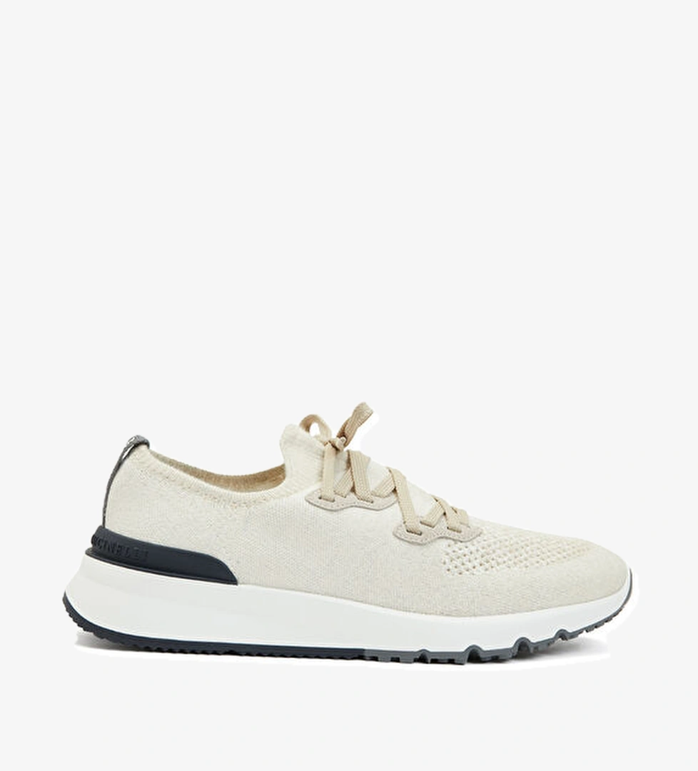 Brunello Cucinelli Gri Mavi Çorap Formlu Erkek Sneaker model görseli