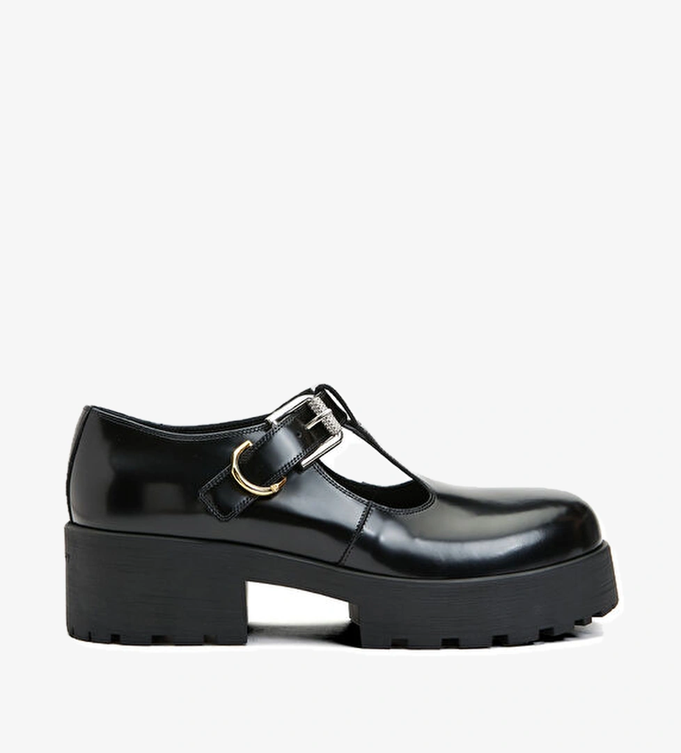 Voyou Siyah Kadın Deri Ayakkabı - Görsel 1