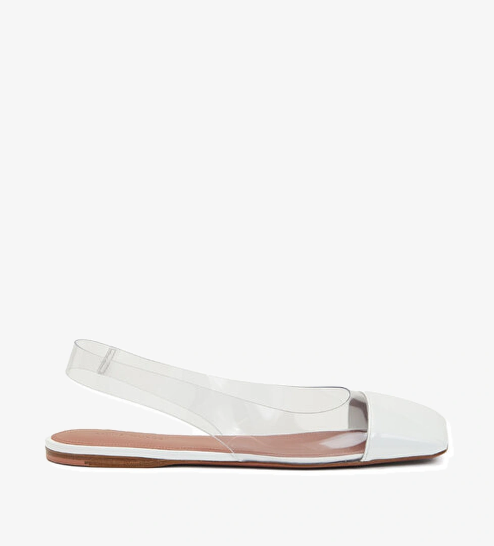 Amina Muaddi Ane Glass Şeffaf Babet model görseli