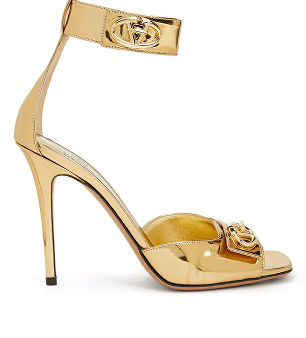 Valentino Garavani Gold Kadın Deri Sandalet model görseli