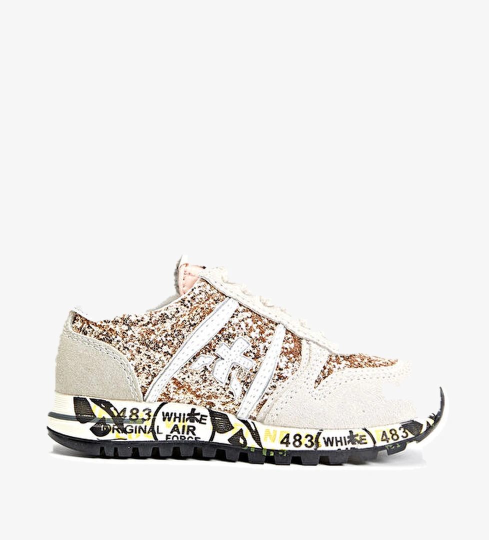 Premiata Bej Payet İşlemeli Erkek Çocuk Deri Sneaker model görseli