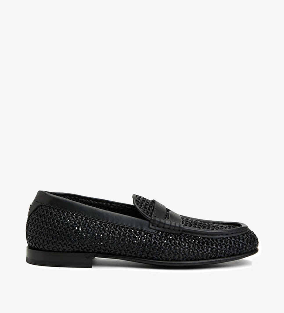 Dolce&gabbana Siyah Logo Detaylı Erkek Loafer model görseli