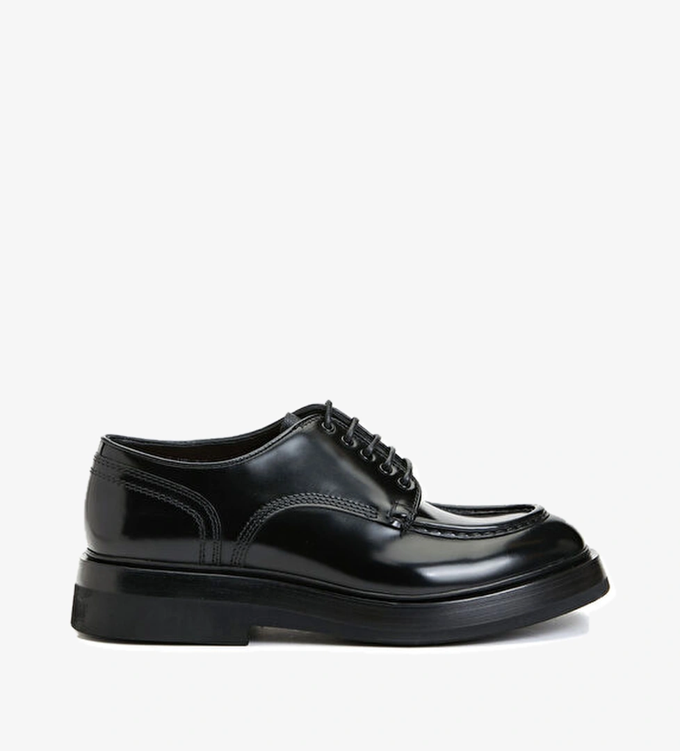 Santoni Siyah Erkek Deri Ayakkabı model görseli