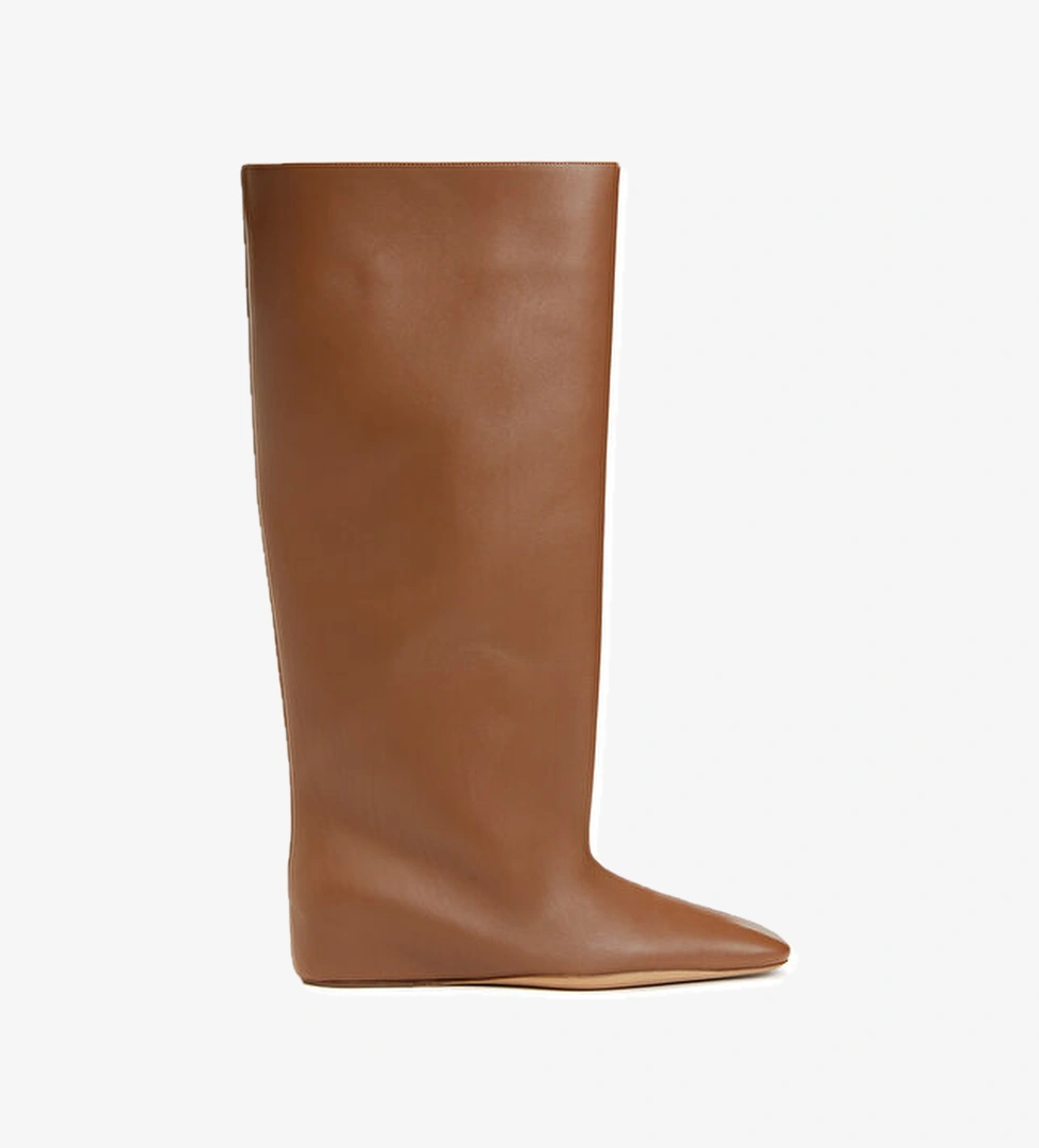 Jil Sander Taba Kadın Deri Çizme model görseli