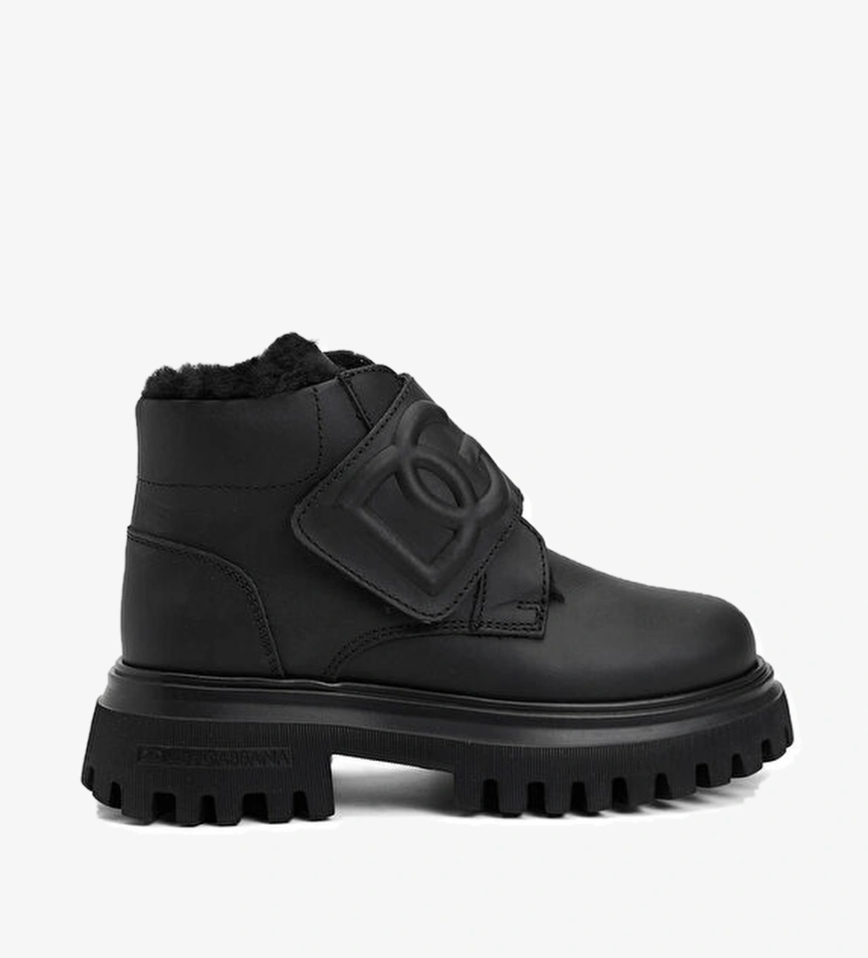 Dolce&gabbana Siyah Erkek Çocuk Deri Bot model görseli