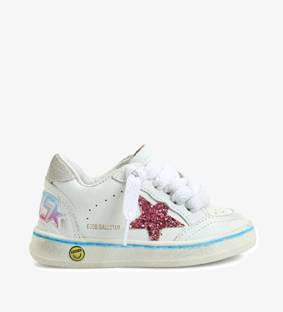 Golden Goose BallStar Çok Renkli Kız Çocuk Deri Sneaker model görseli