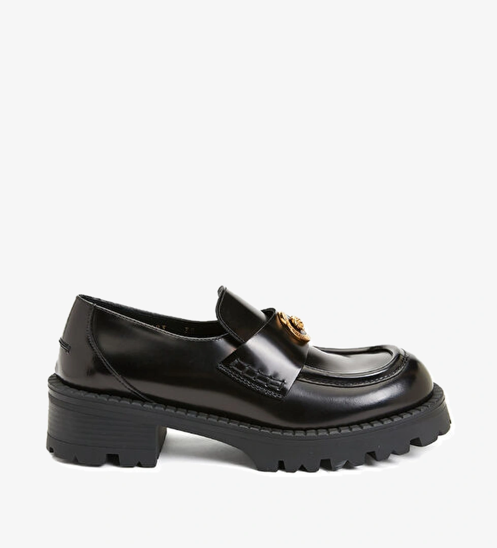Versace Siyah Kadın Deri Loafer model görseli