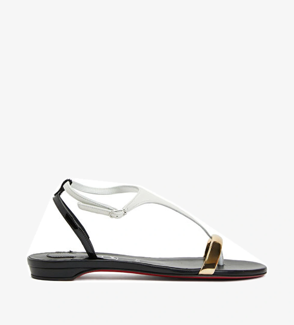 Christian Louboutin Athinita Siyah Gold Kadın Deri Sandalet model görseli
