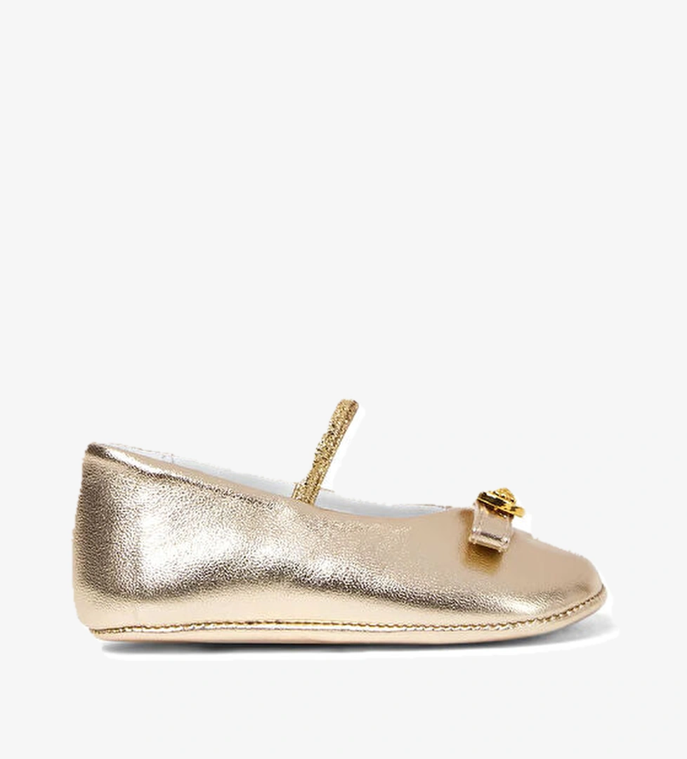 Versace Gri Kız Bebek Deri Loafer model görseli