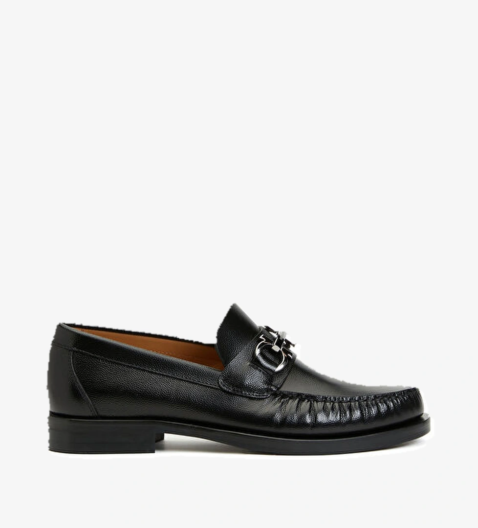 Ferragamo Siyah Erkek Deri Loafer model görseli
