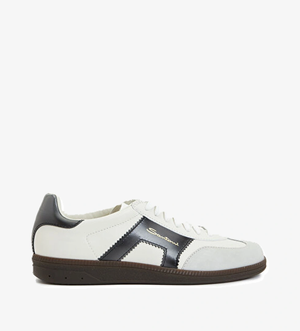 Santoni Sport Beyaz Erkek Deri Sneaker model görseli
