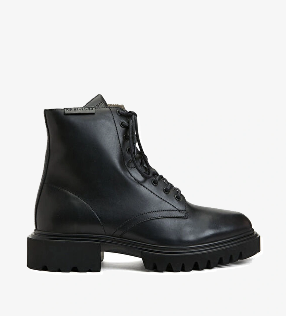 Allsaints Siyah Erkek Deri Bot model görseli