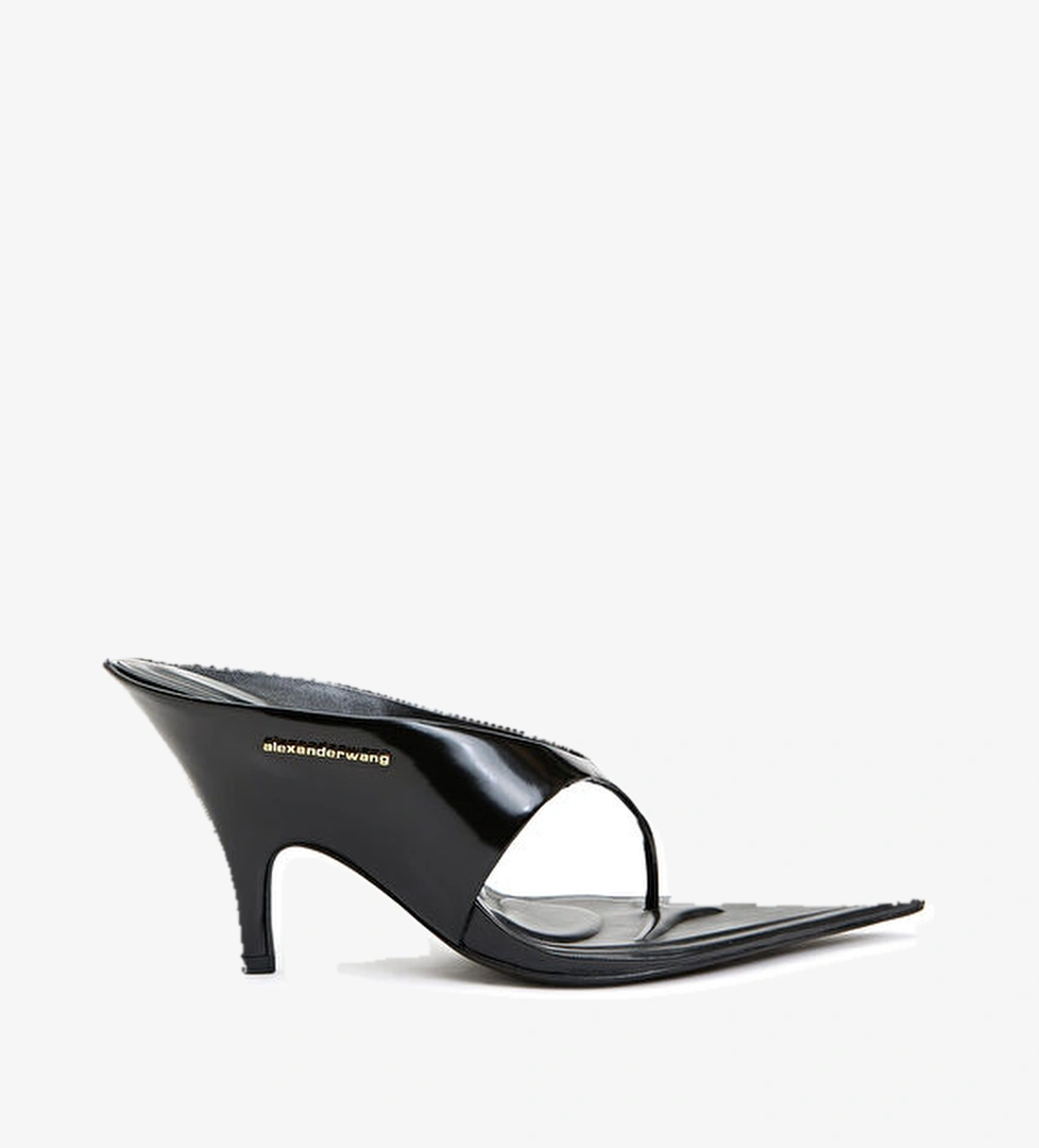 Siyah Kadın Deri Terlik - Görsel 1