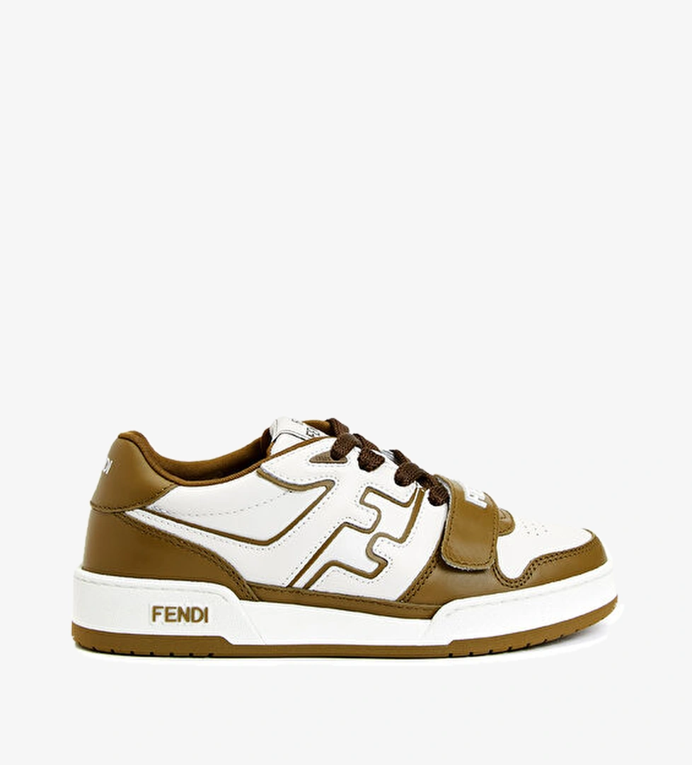 Match Beyaz Yeşil Kadın Deri Sneaker - Görsel 1